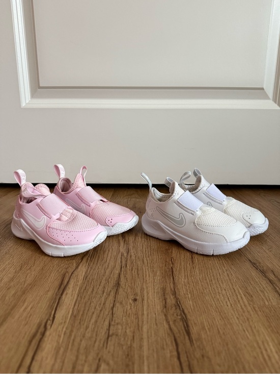 Nike Other - NIKE • size 7c & 8c • Kid’s Flex Runner 3 Lot Pink and White Sneakers